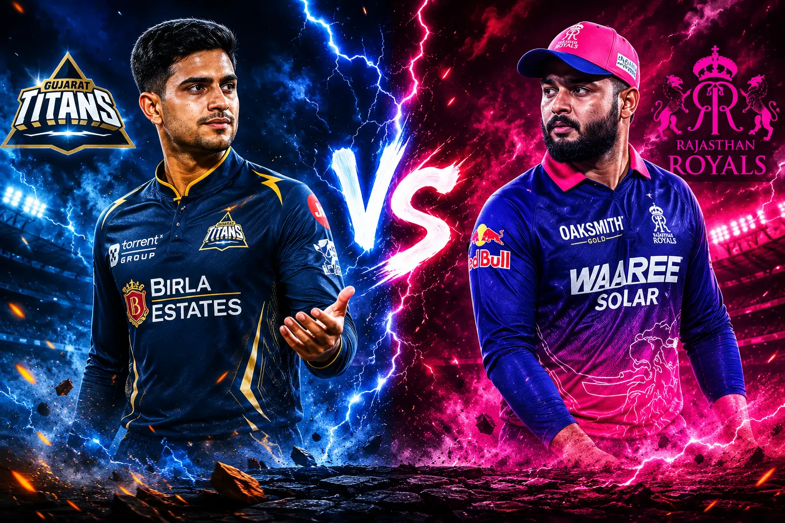 Gujarat Titans vs Rajasthan Royals in IPL 2026 Qualifier 2