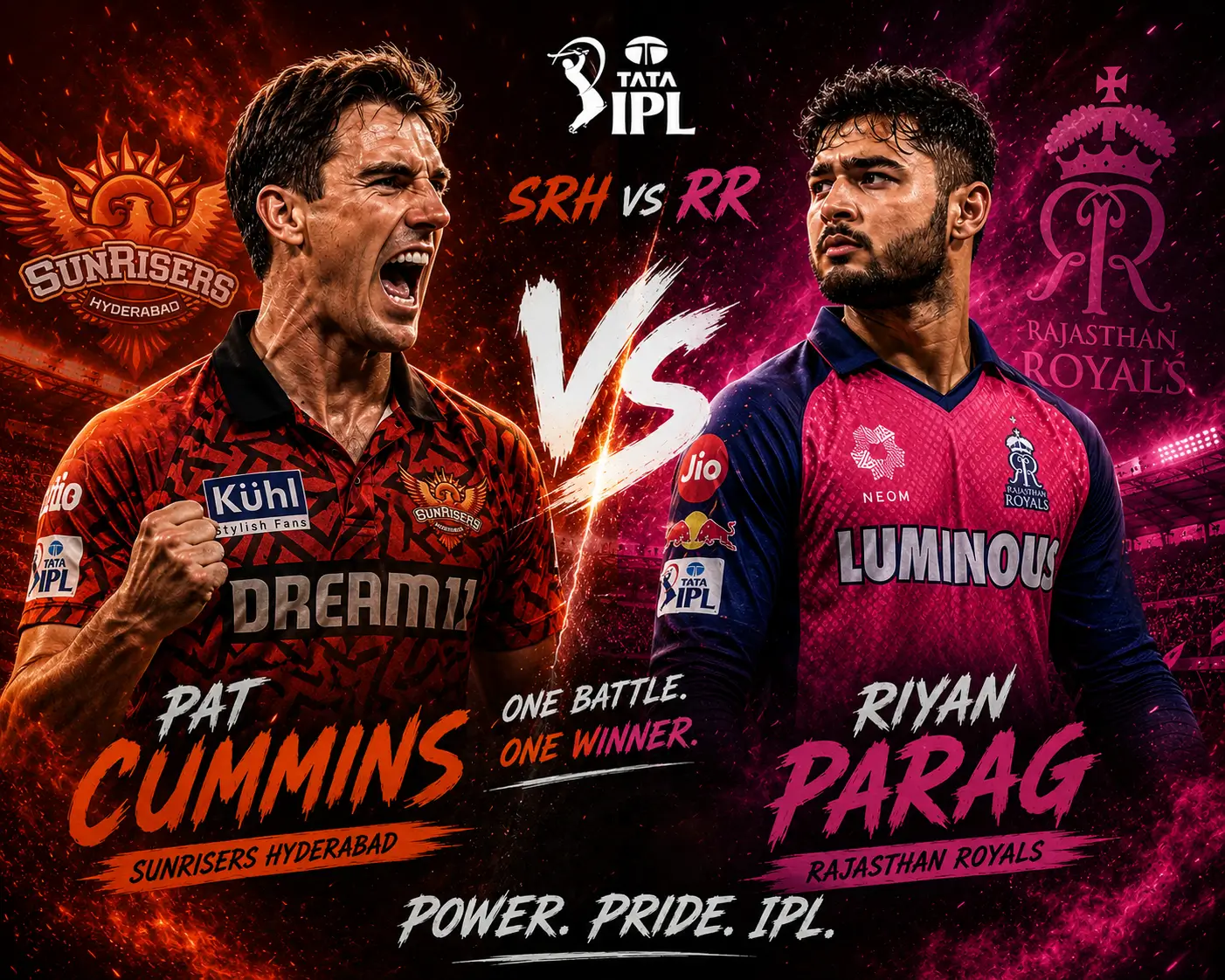 SRH vs RR match prediction today
