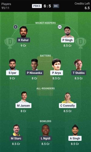 PBKS-VS-DC